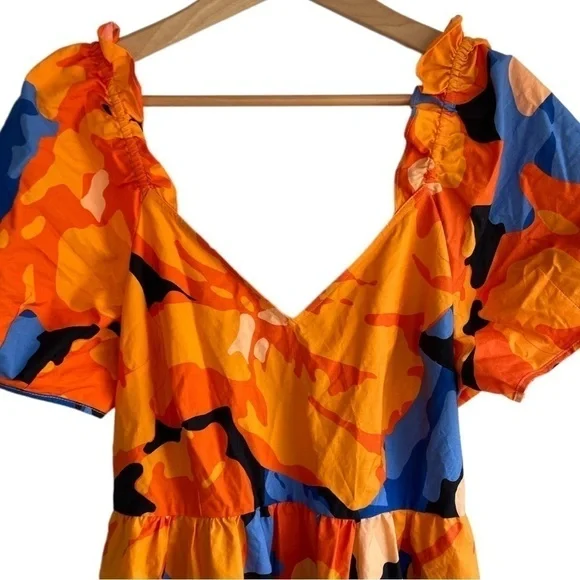 Tabitha Brown x Target Floral Print Puff Sleeve Tie-Back Midi Dress - Picture 5 of 8